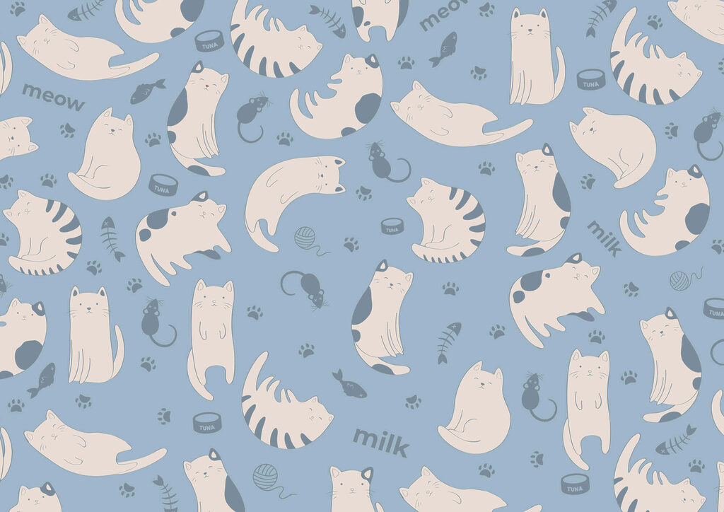 Patroon van katten en kittens Patroon van katten en kittens