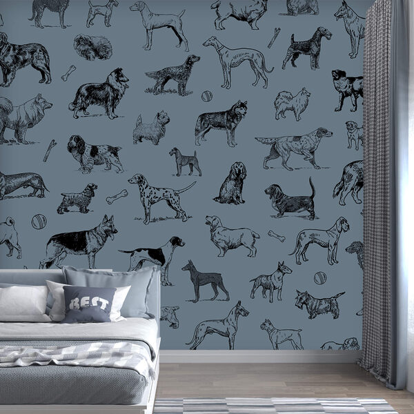 Groep honden op blauwe achtergrond t00173v1pir2 600x600 - Groep honden op blauwe achtergrond