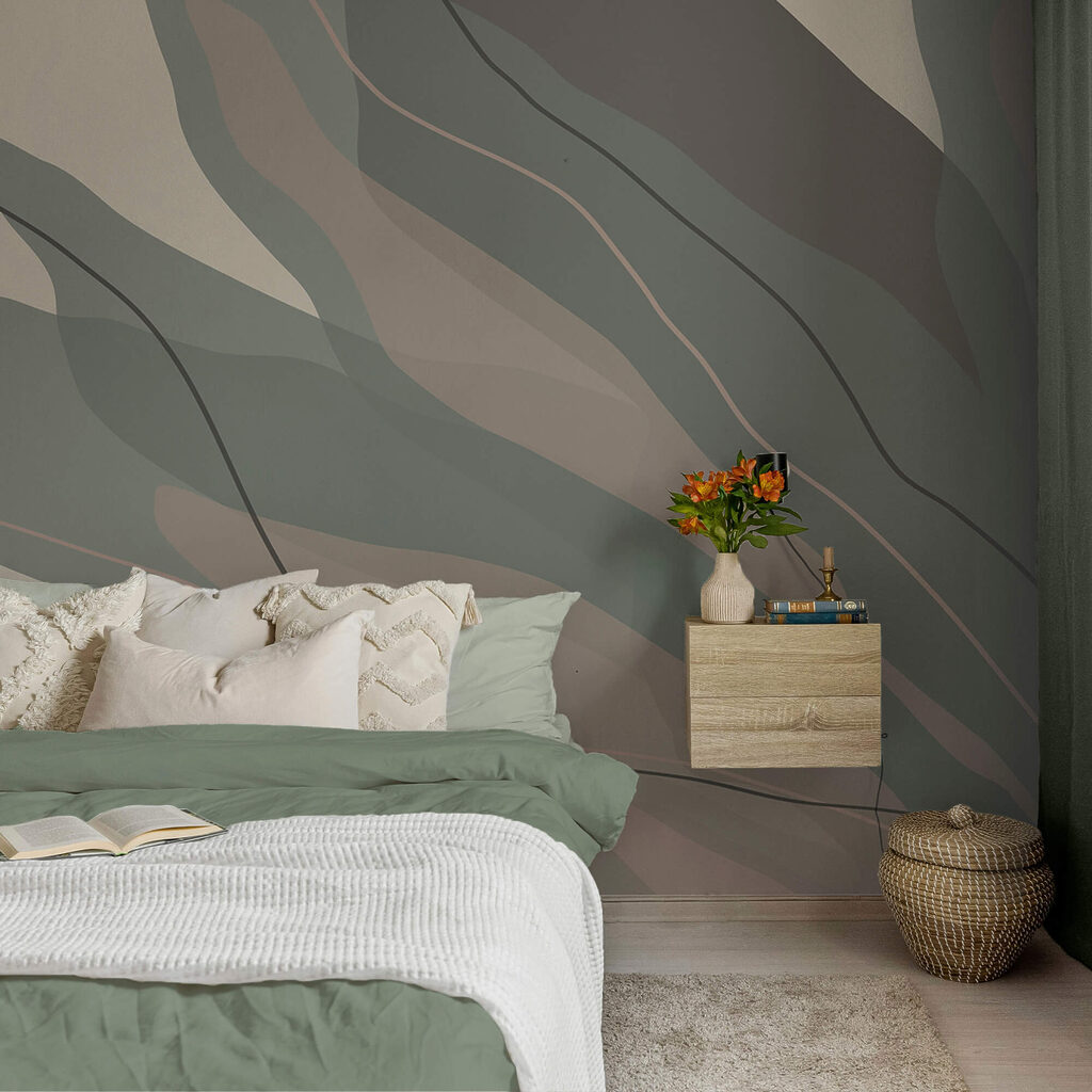 Vloeiende vormen in zachte tinten