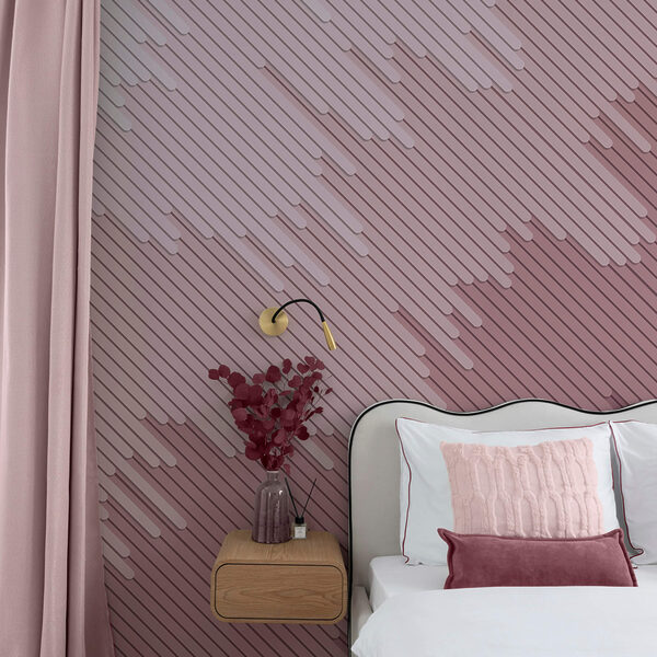 Muurschilderingen Roze en witte achtergrond Muurschilderingen Roze en witte achtergrond