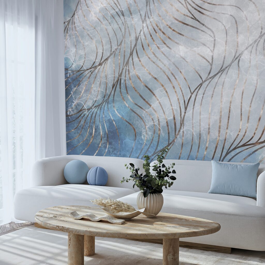 Elegante rondingen in koele kleuren