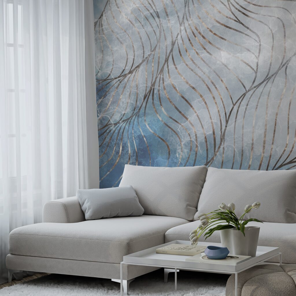 Elegante rondingen in koele kleuren