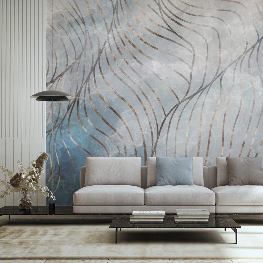 Elegante rondingen in koele kleuren