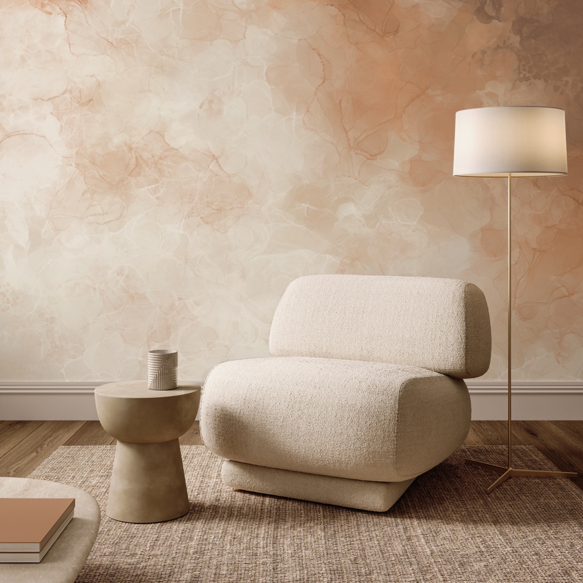 Subtiele tinten die zacht in elkaar overvloeien