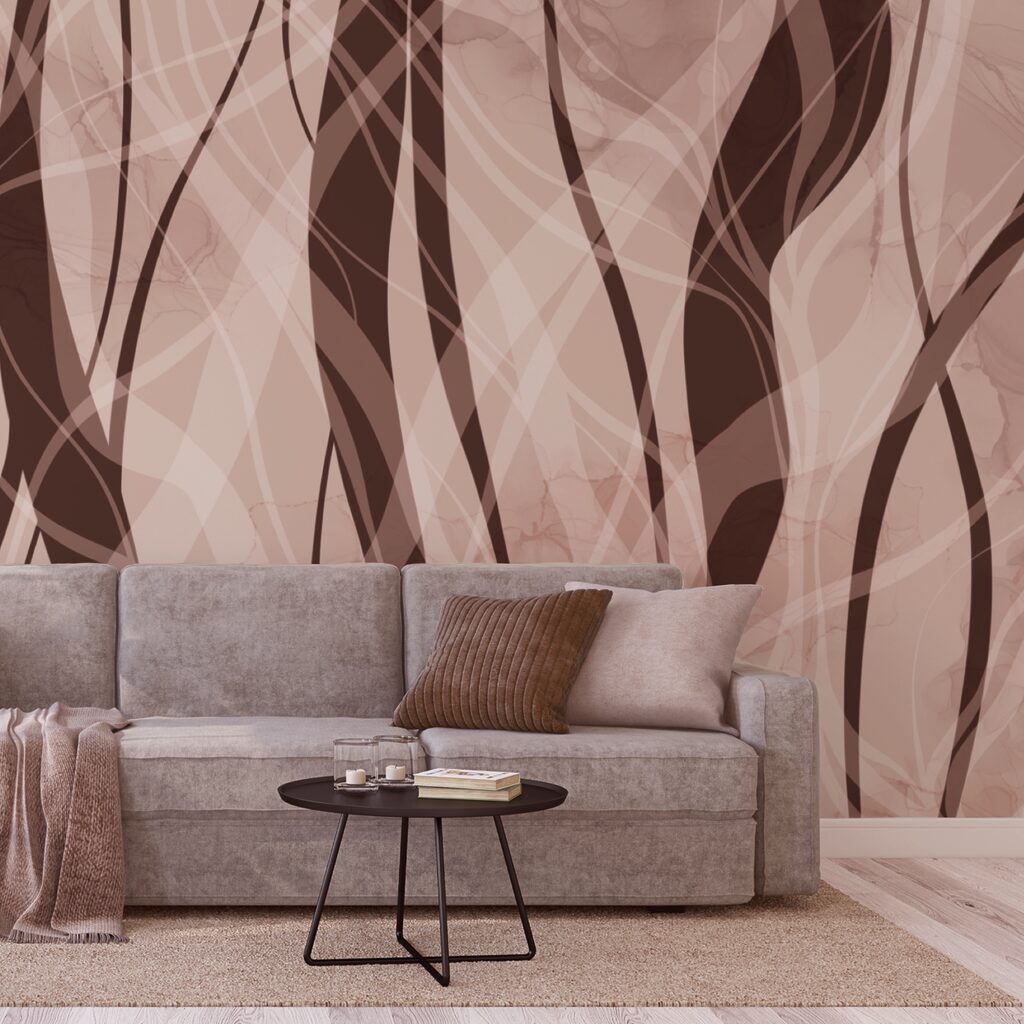 Zachte golven in warme aardetinten