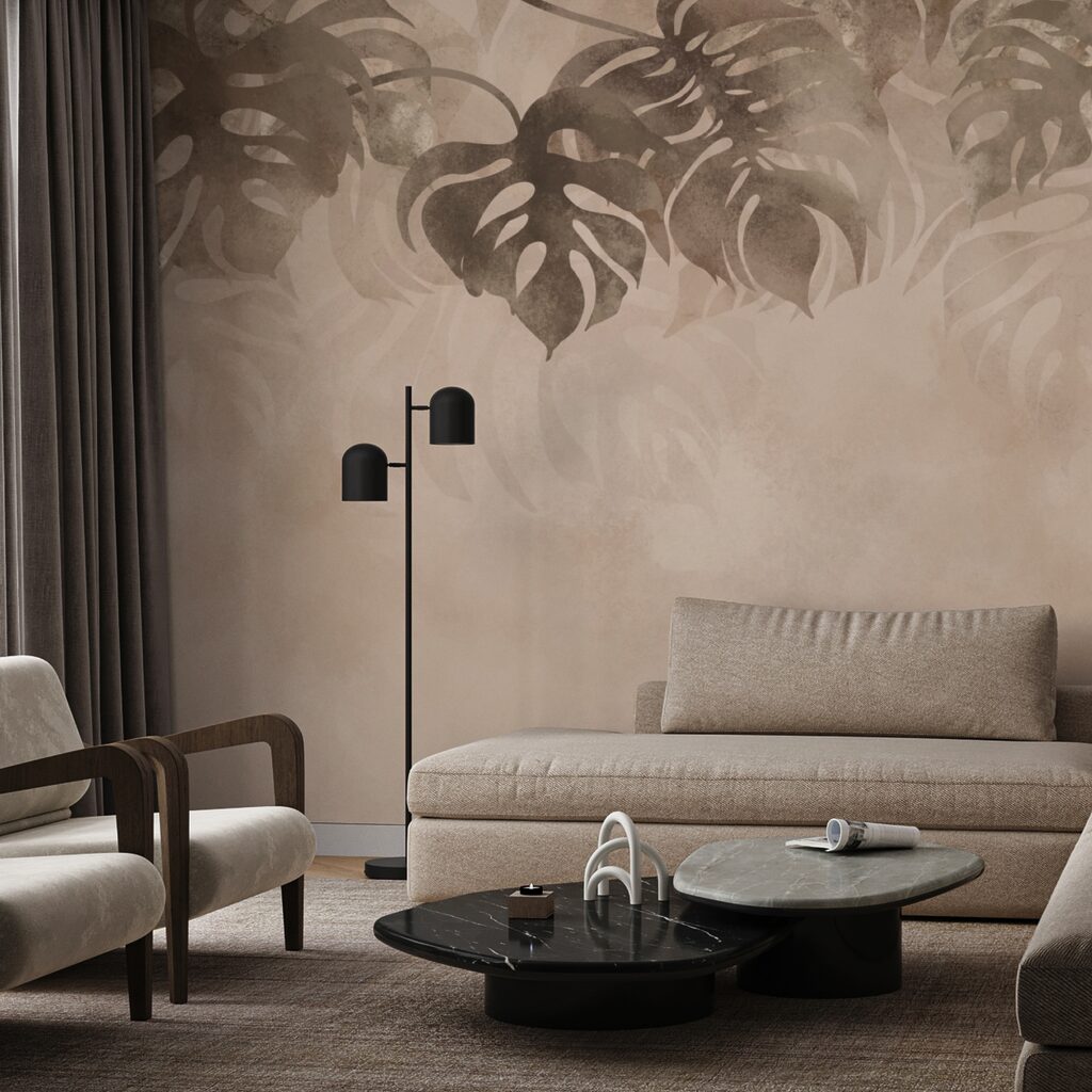 Elegant gebladerte op zachte achtergrond