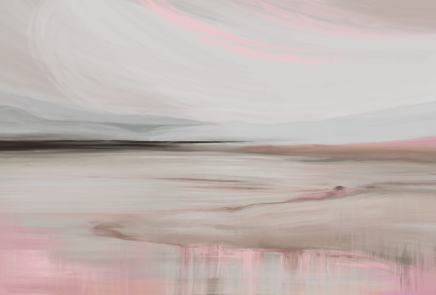 Schilderij van een landschap
