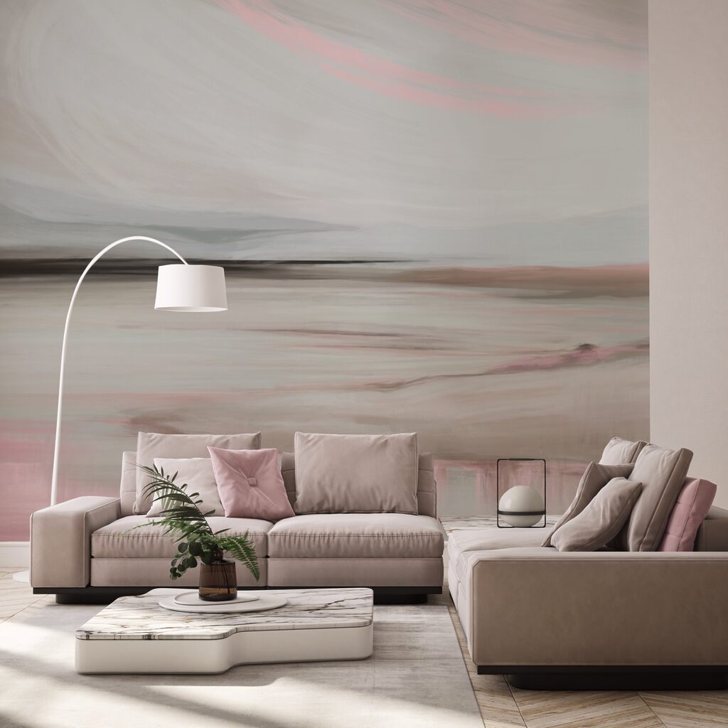 Schilderij van een landschap