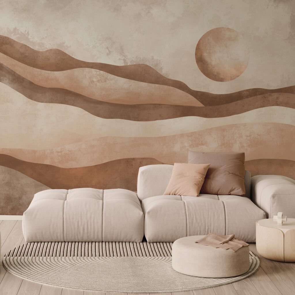 Schilderij van een woestijnlandschap Schilderij van een woestijnlandschap