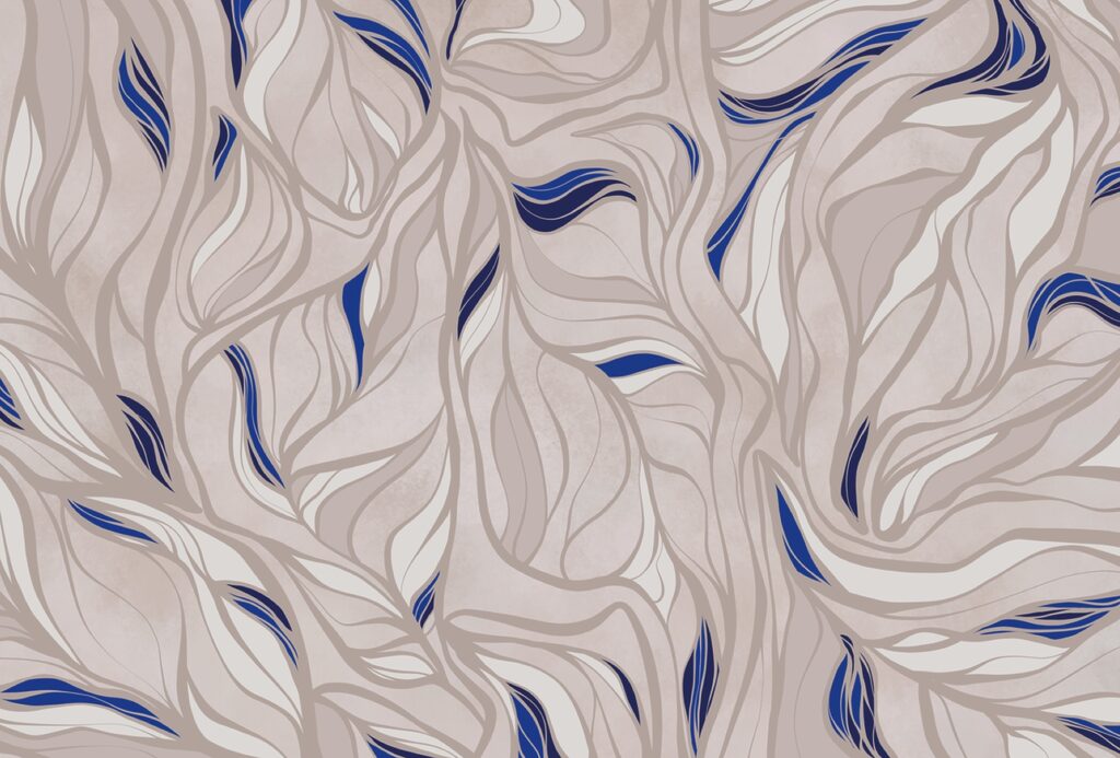 Patroon van blauwe en witte lijnen Patroon van blauwe en witte lijnen
