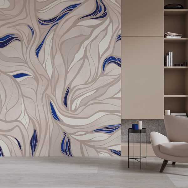 Patroon van blauwe en witte lijnen Patroon van blauwe en witte lijnen