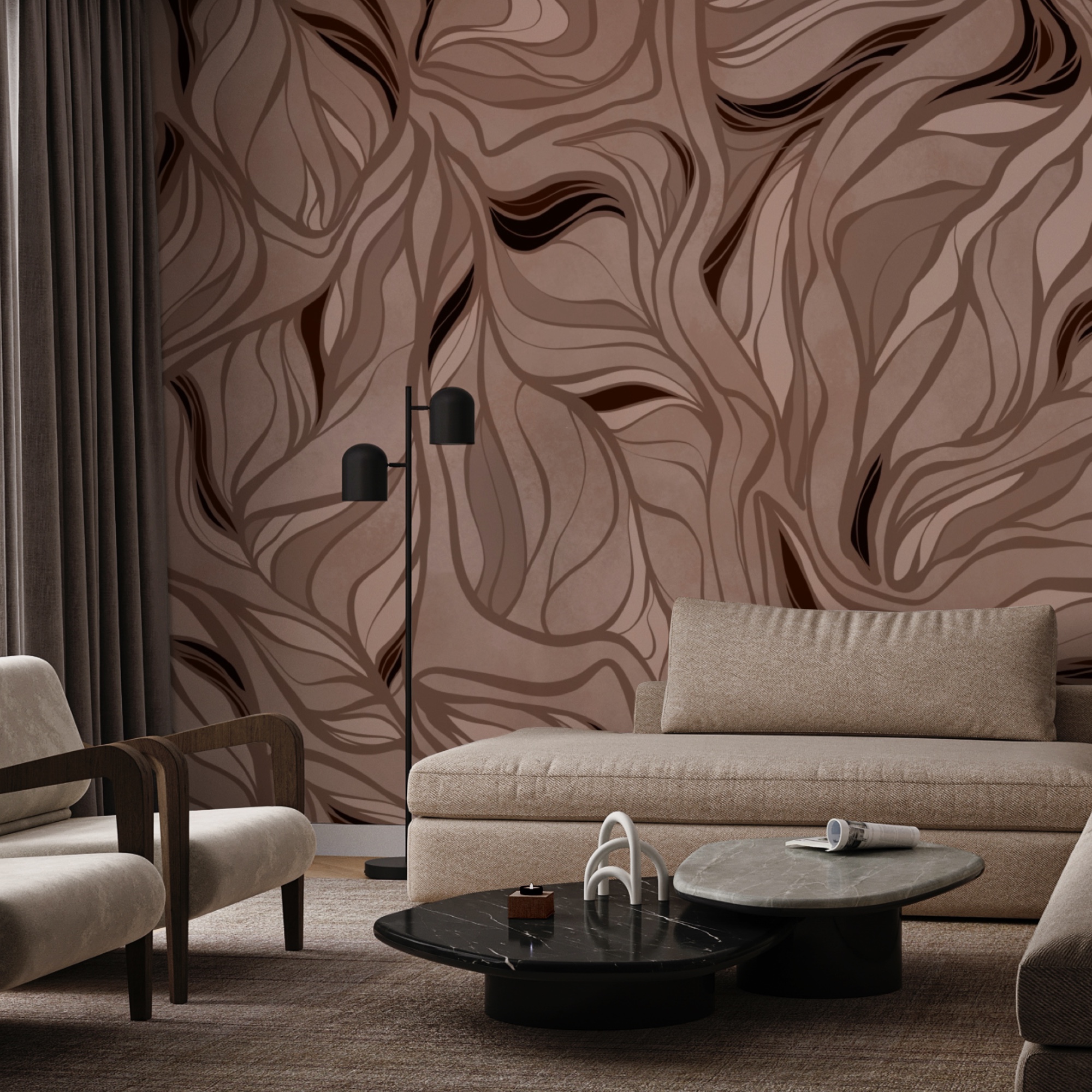 Bruin en zwart patroon Bruin en zwart patroon