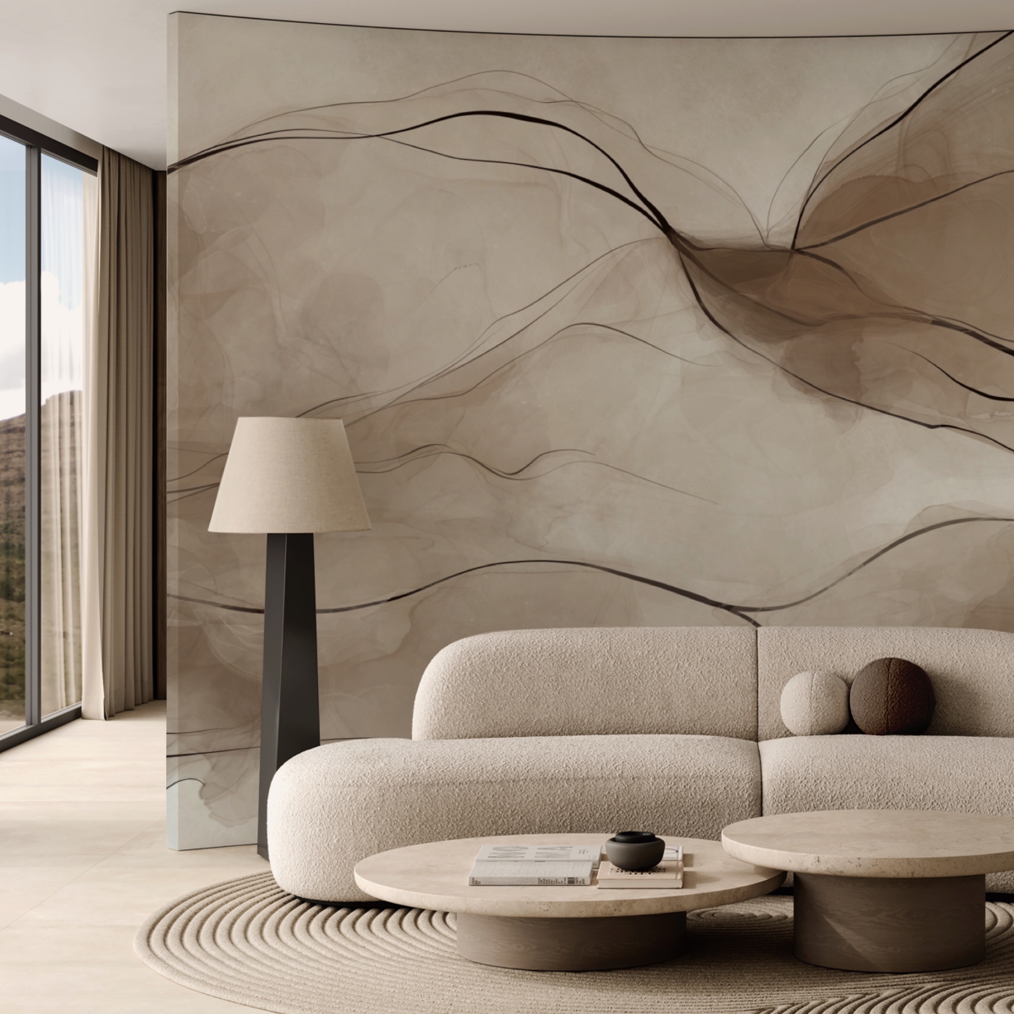 Etherische golven van vloeiende kleuren Etherische golven van vloeiende kleuren