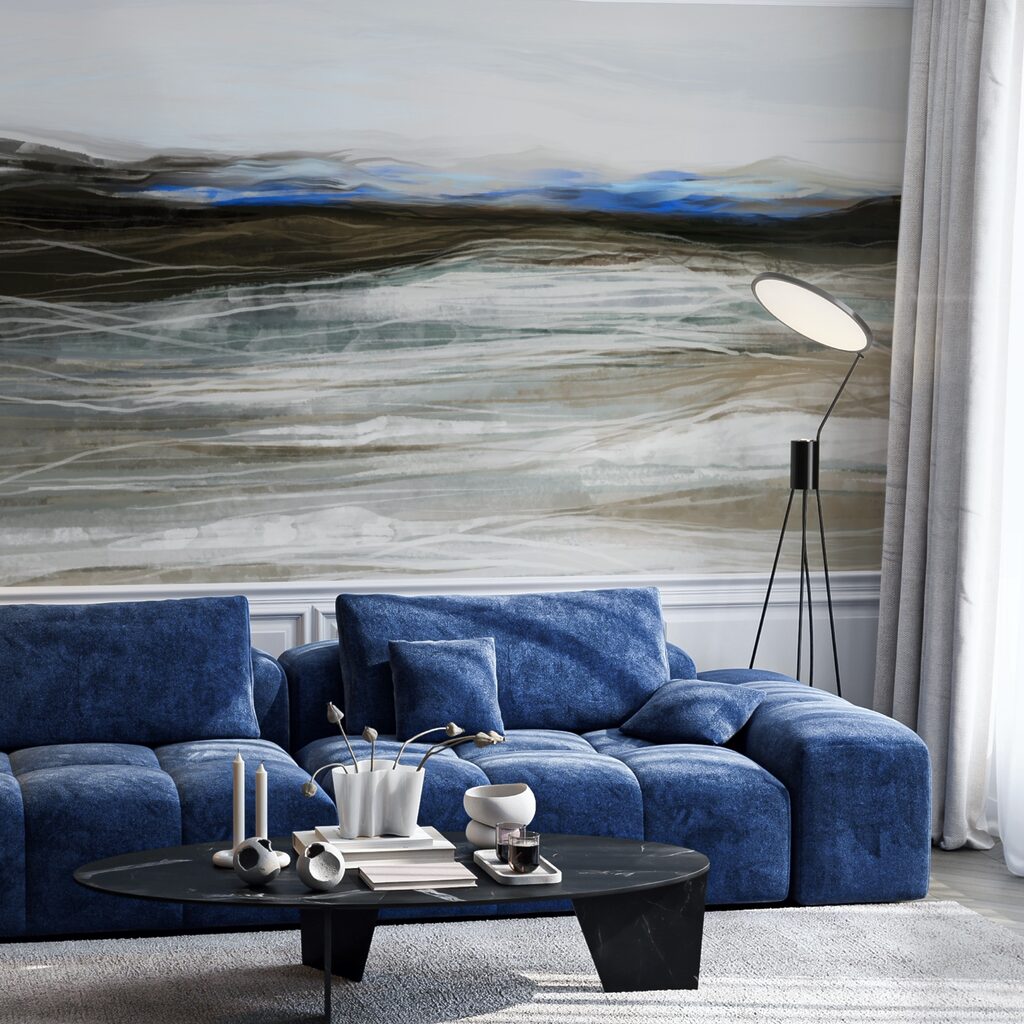 Schilderij van een landschap Schilderij van een landschap