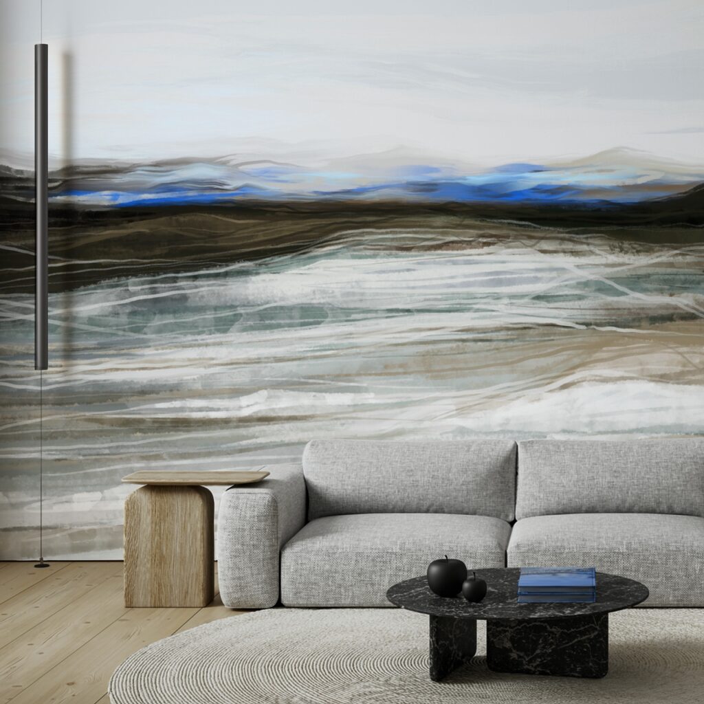 Schilderij van een landschap Schilderij van een landschap