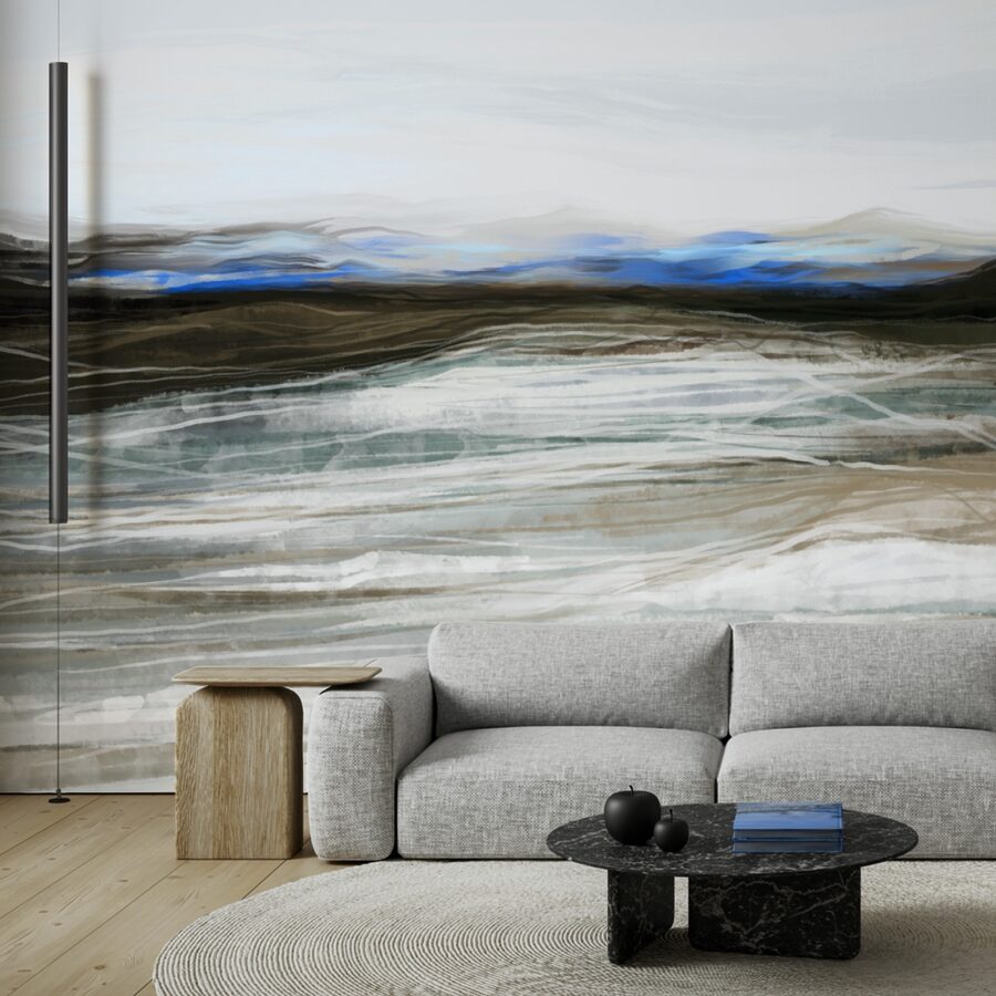 Schilderij van een landschap