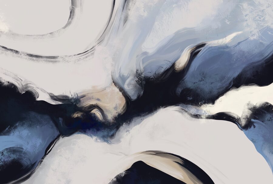 Abstracte golven in zachte tinten