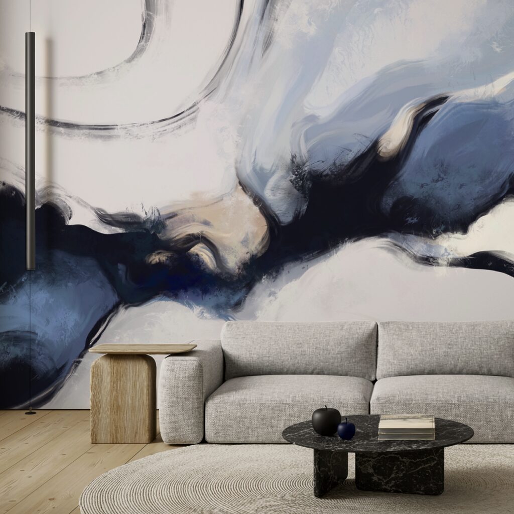 Abstracte golven in zachte tinten