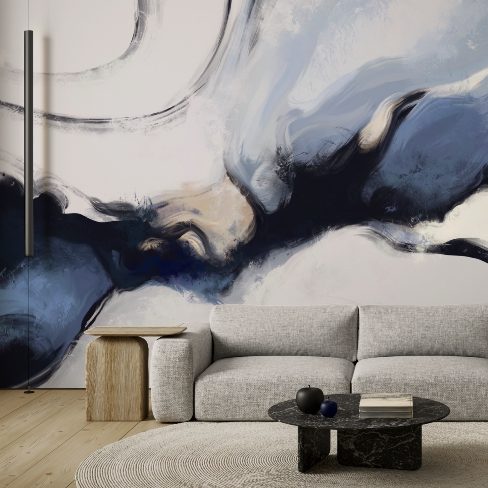 Abstracte golven in zachte tinten