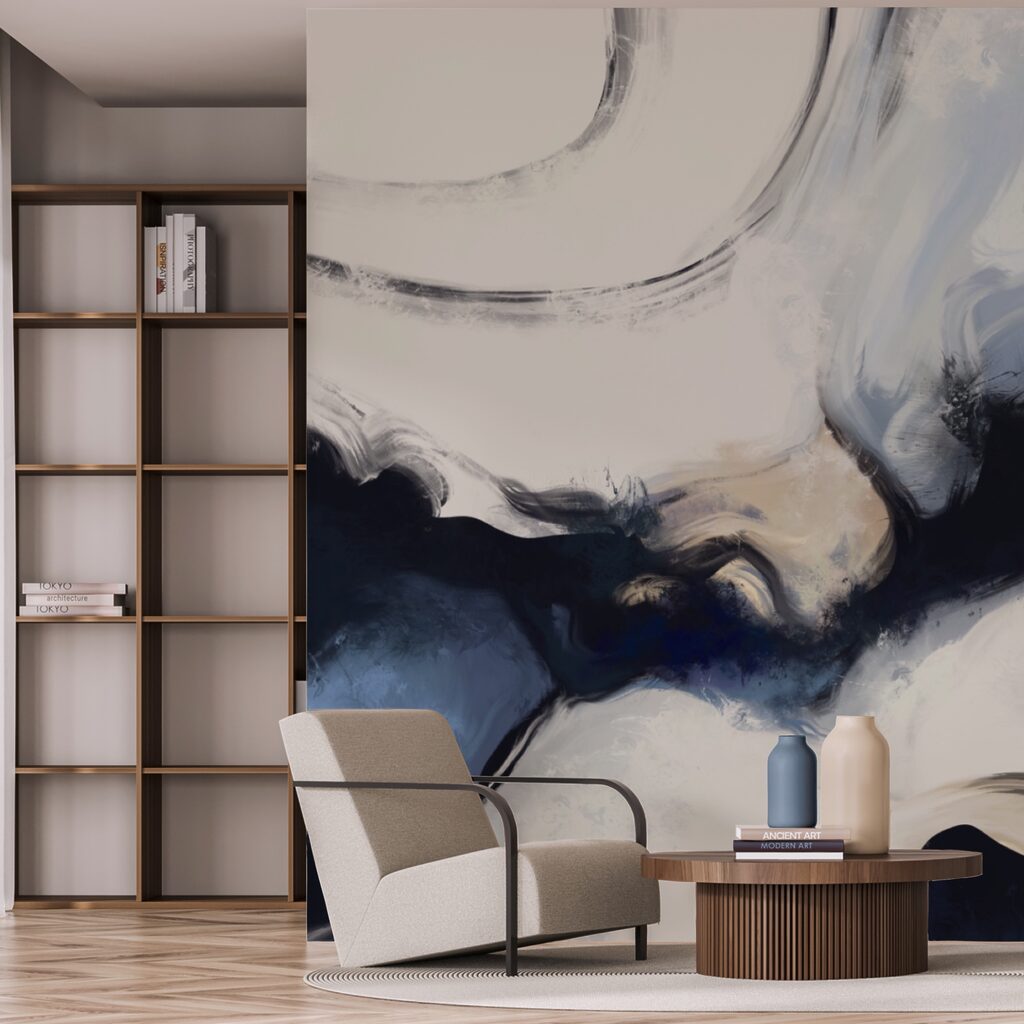 Abstracte golven in zachte tinten