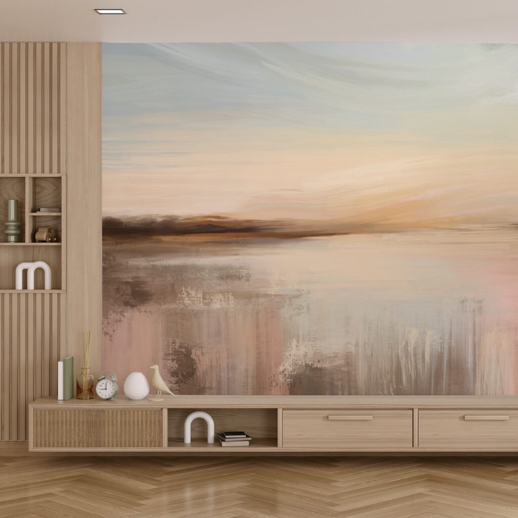 Schilderij van een landschap