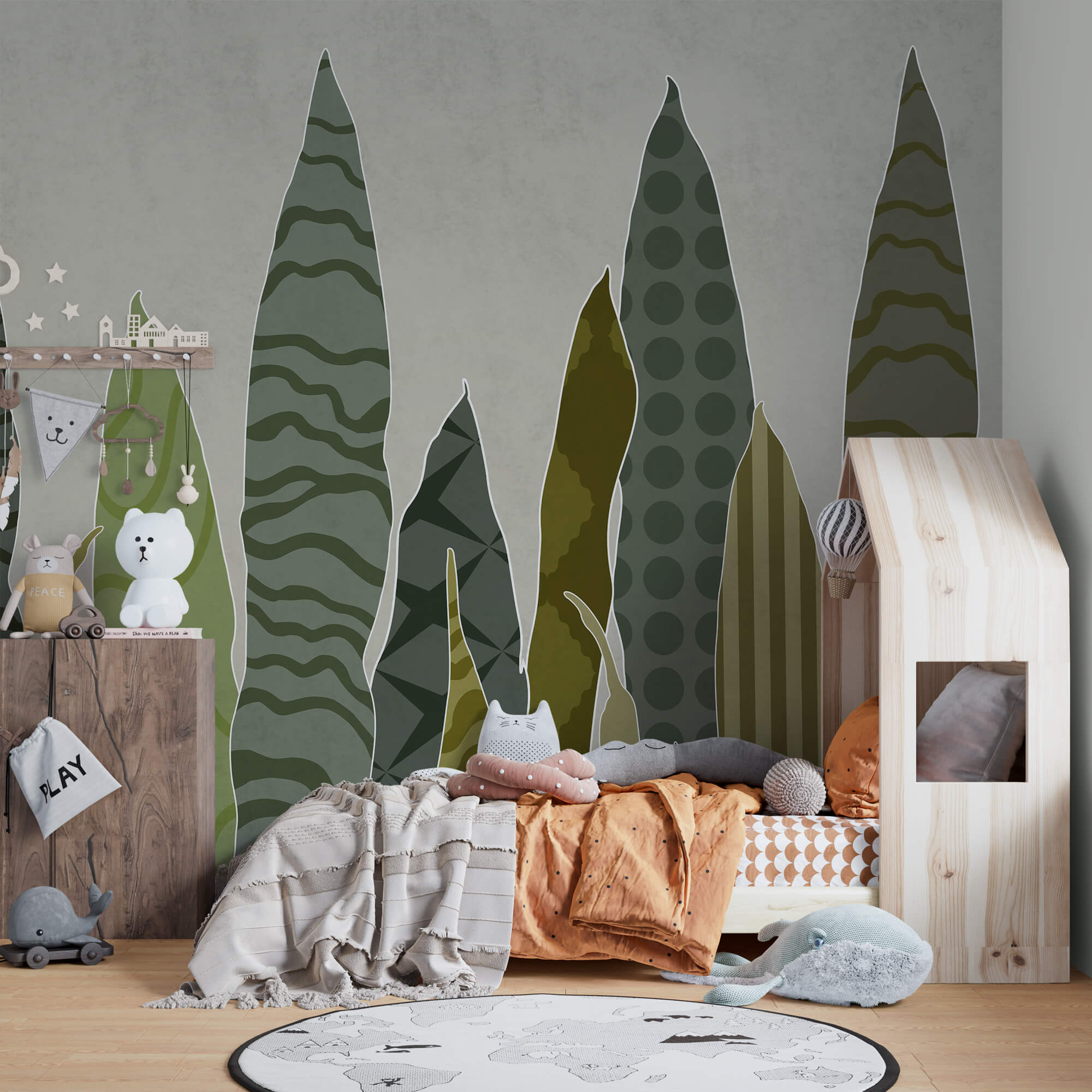 Groep groene bladeren Groep groene bladeren