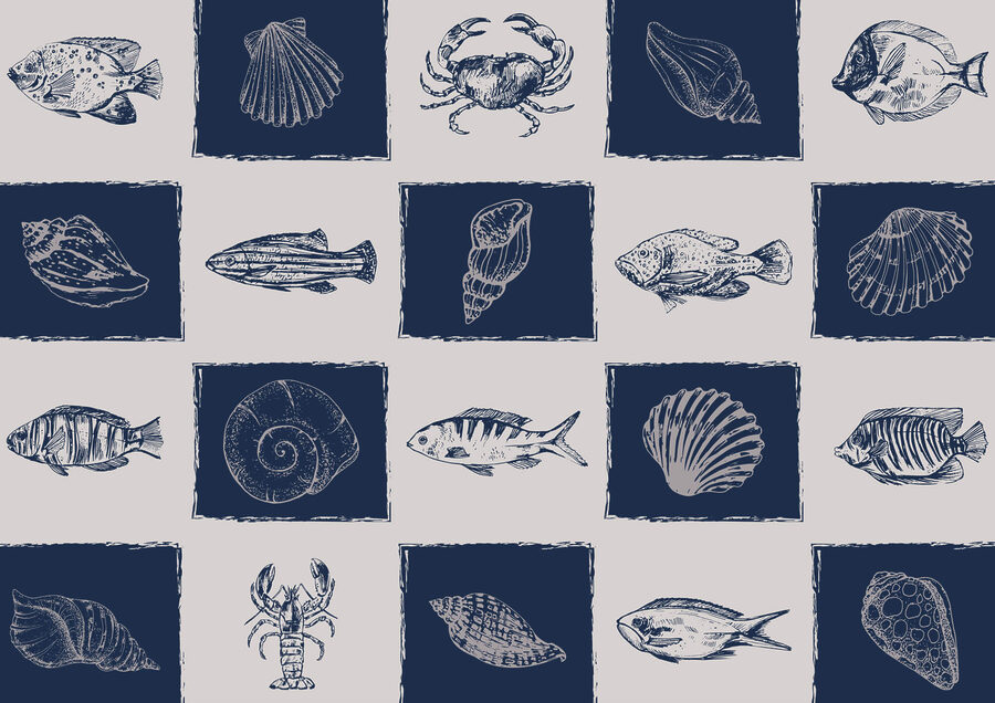 Patroon van zeedieren