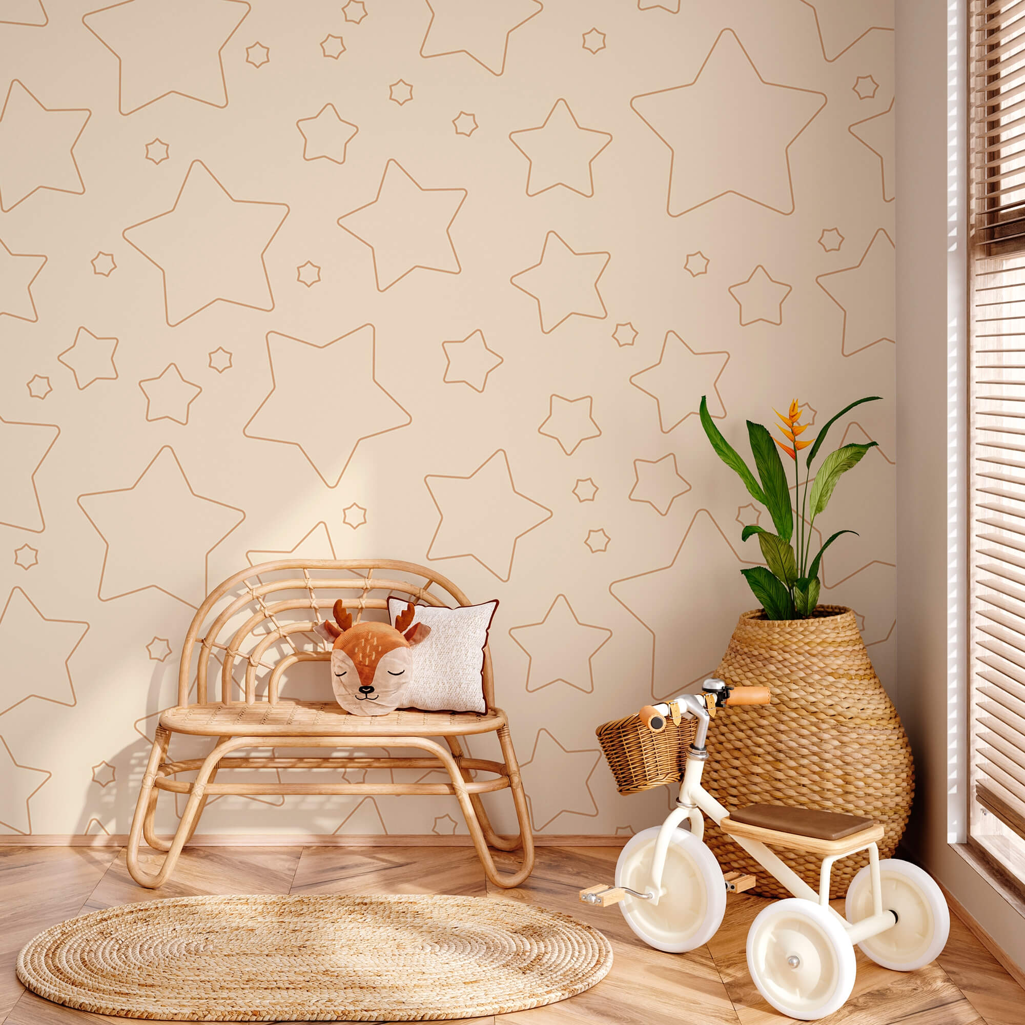 Patroon van sterren en een paar sterren