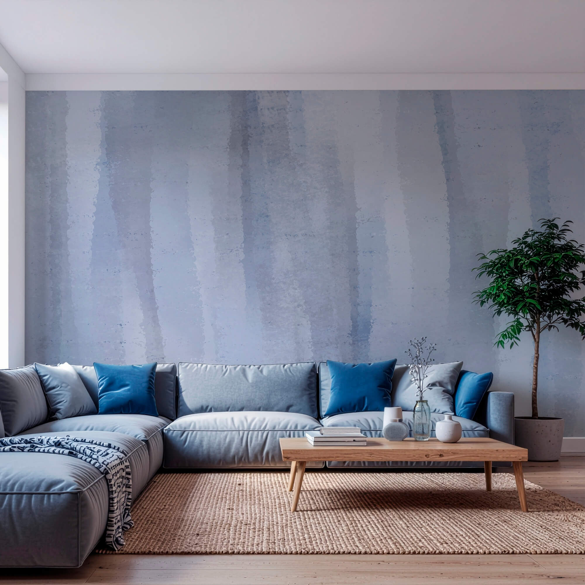 - Zachtblauwe abstracte aquarelachtergrond - Zachtblauwe abstracte aquarelachtergrond