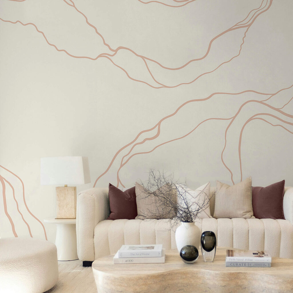 Witte en oranje lijnen Witte en oranje lijnen