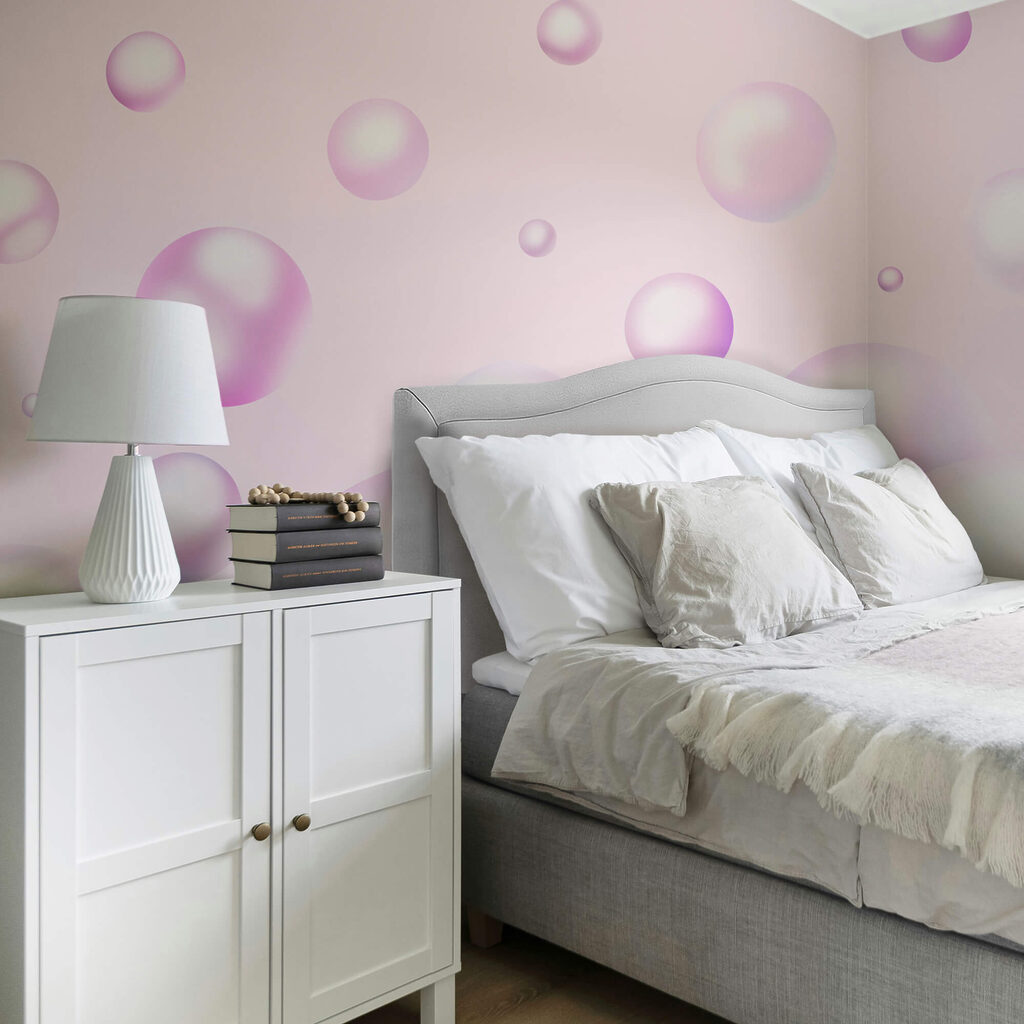 Groep roze bubbels Groep roze bubbels