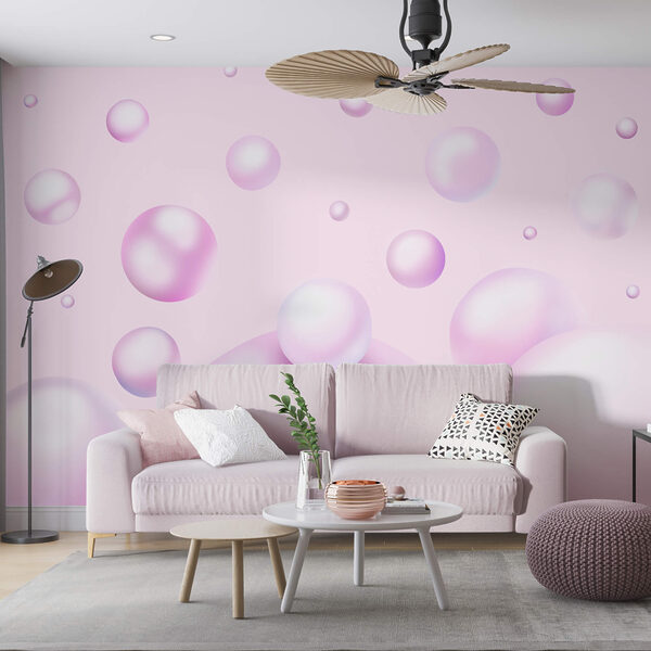 Groep roze bubbels Groep roze bubbels
