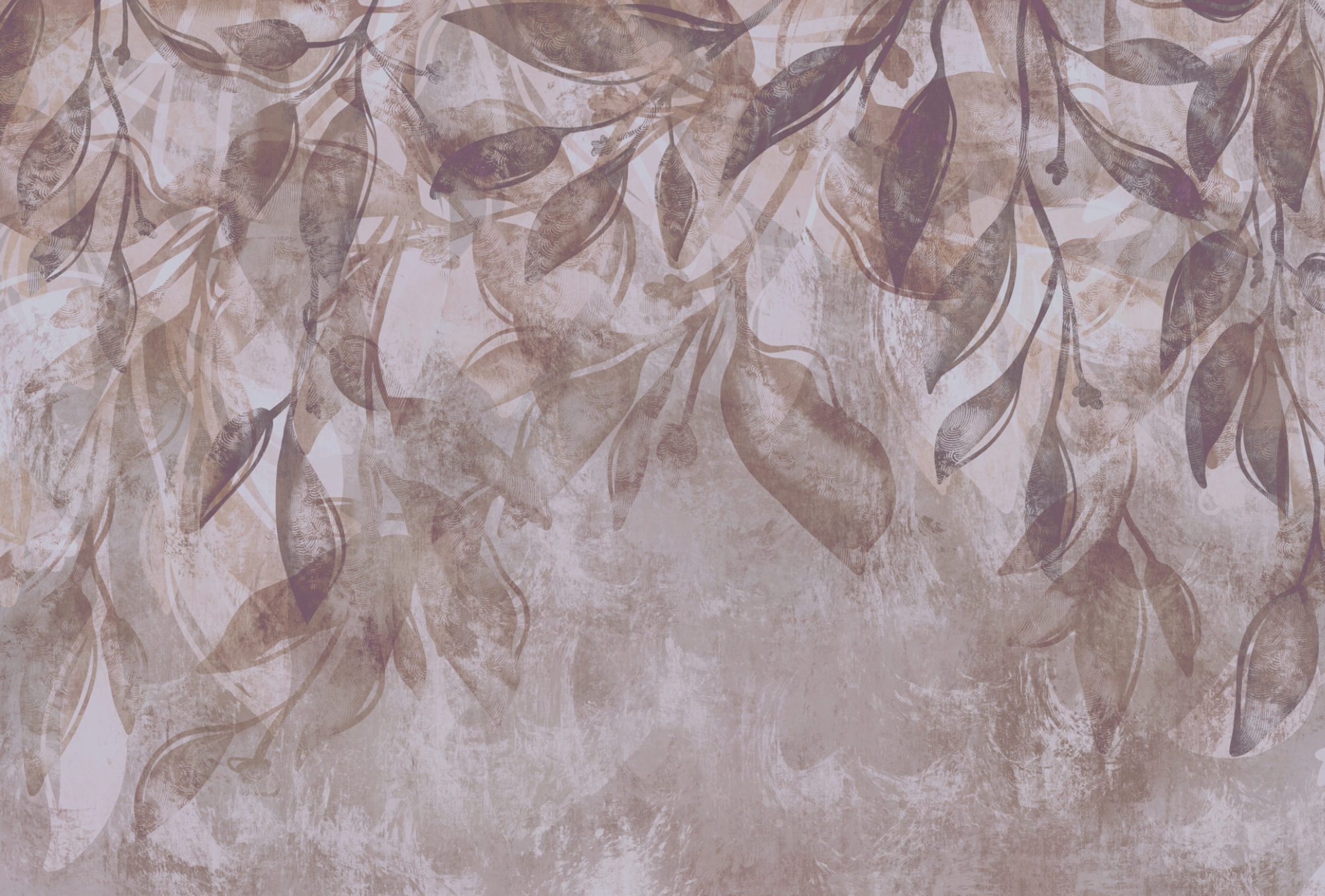 Drifting leaves in soft hues