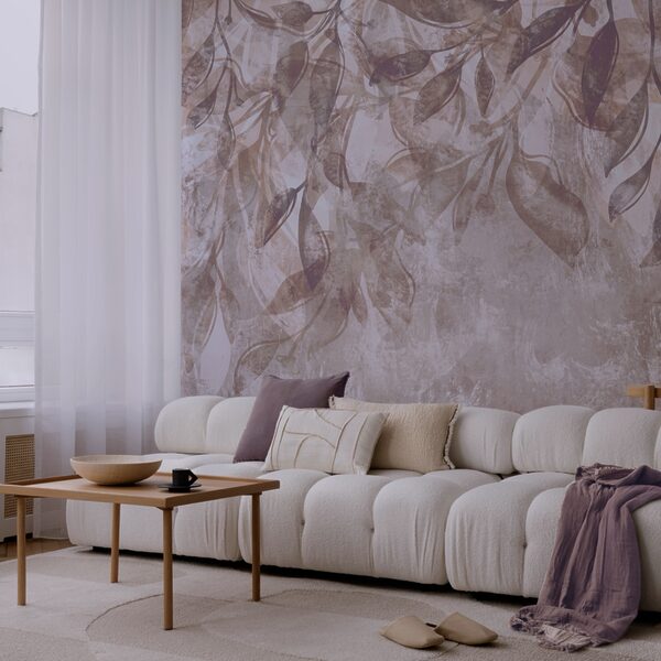 Drijvende bladeren in zachte tinten