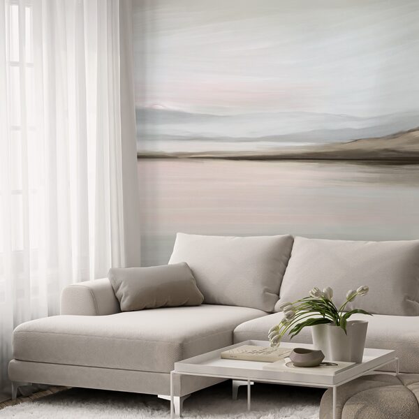 Schilderij van een landschap