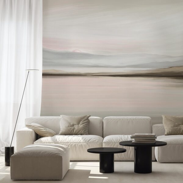 Schilderij van een landschap