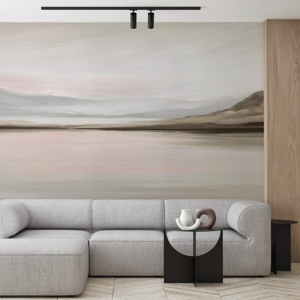 Schilderij van een landschap