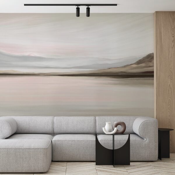 Schilderij van een landschap