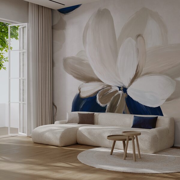 Zachte bloemblaadjes in aardetinten Zachte bloemblaadjes in aardetinten