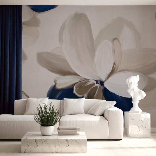 Zachte bloemblaadjes in aardetinten Zachte bloemblaadjes in aardetinten