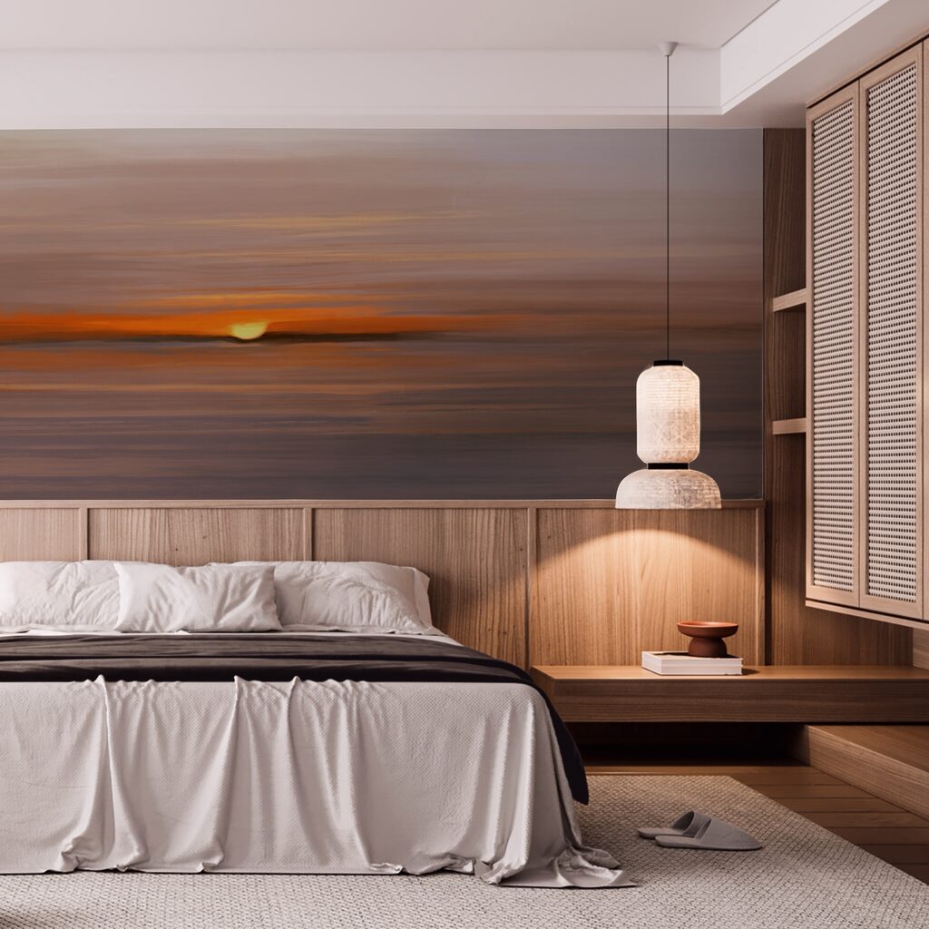 Zonsondergang over water Zonsondergang over water