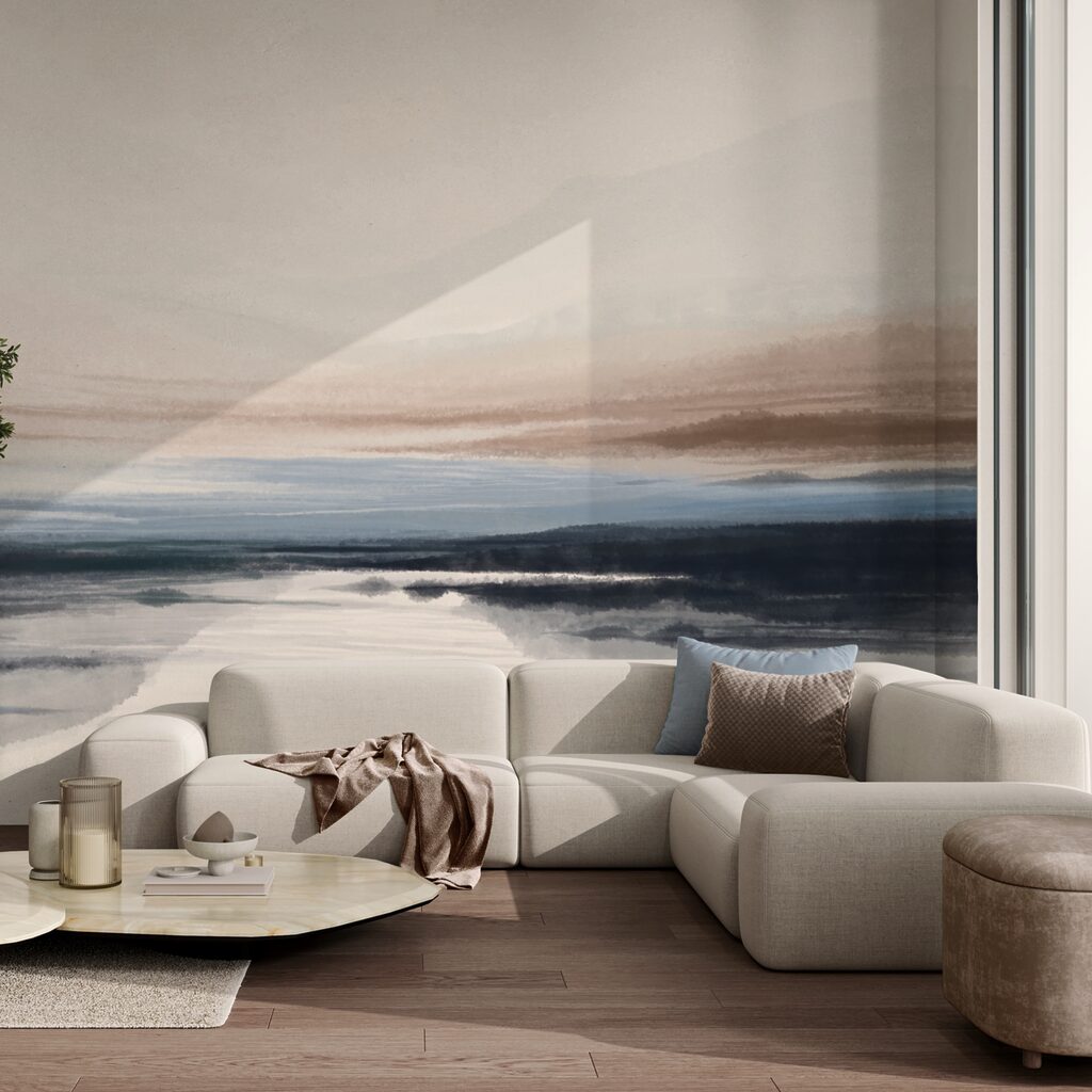 Aquarel van een meer Aquarel van een meer