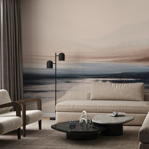 Aquarel van een meer Aquarel van een meer