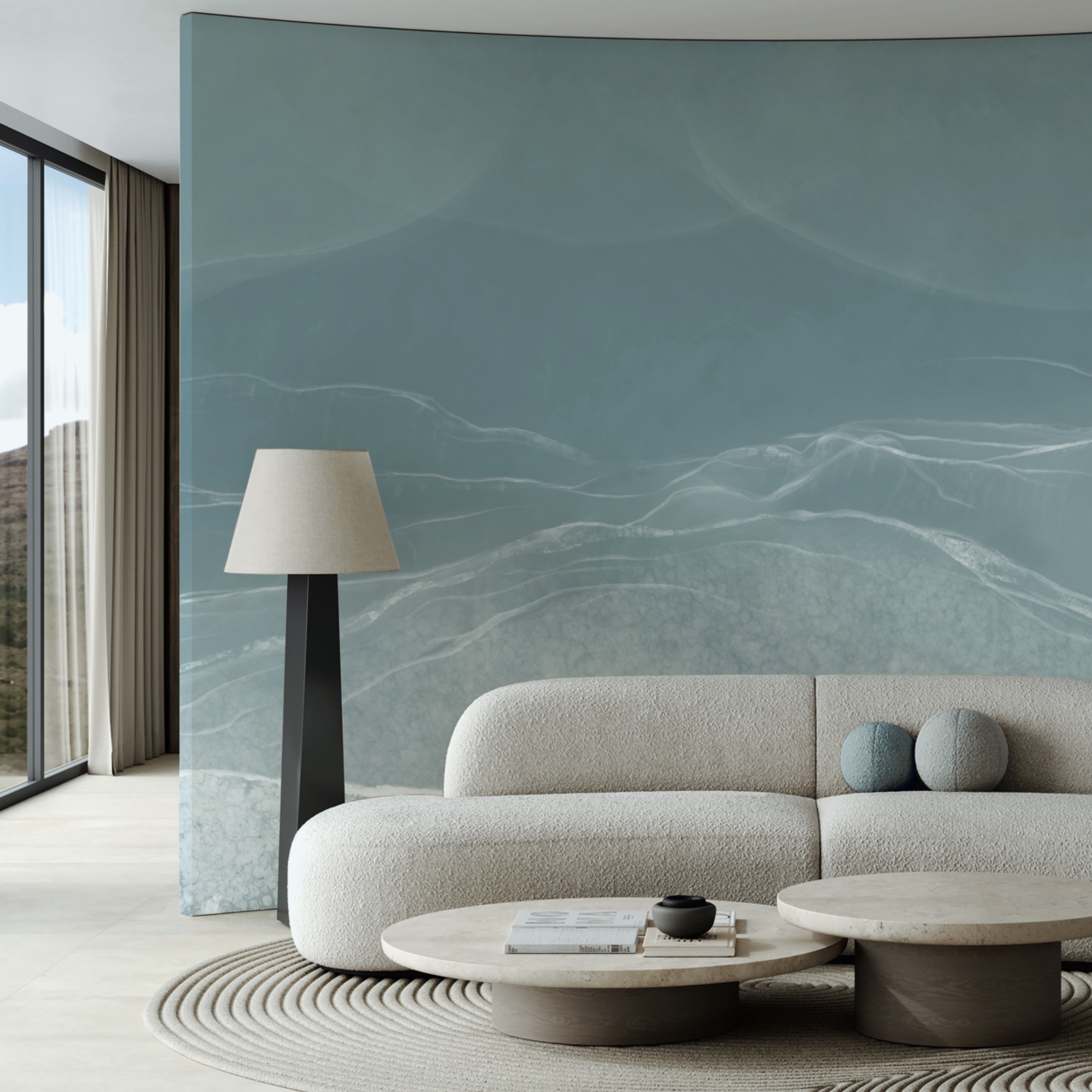 Zachte golven in gedempte tinten Zachte golven in gedempte tinten