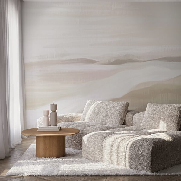 Schilderij van een woestijnlandschap