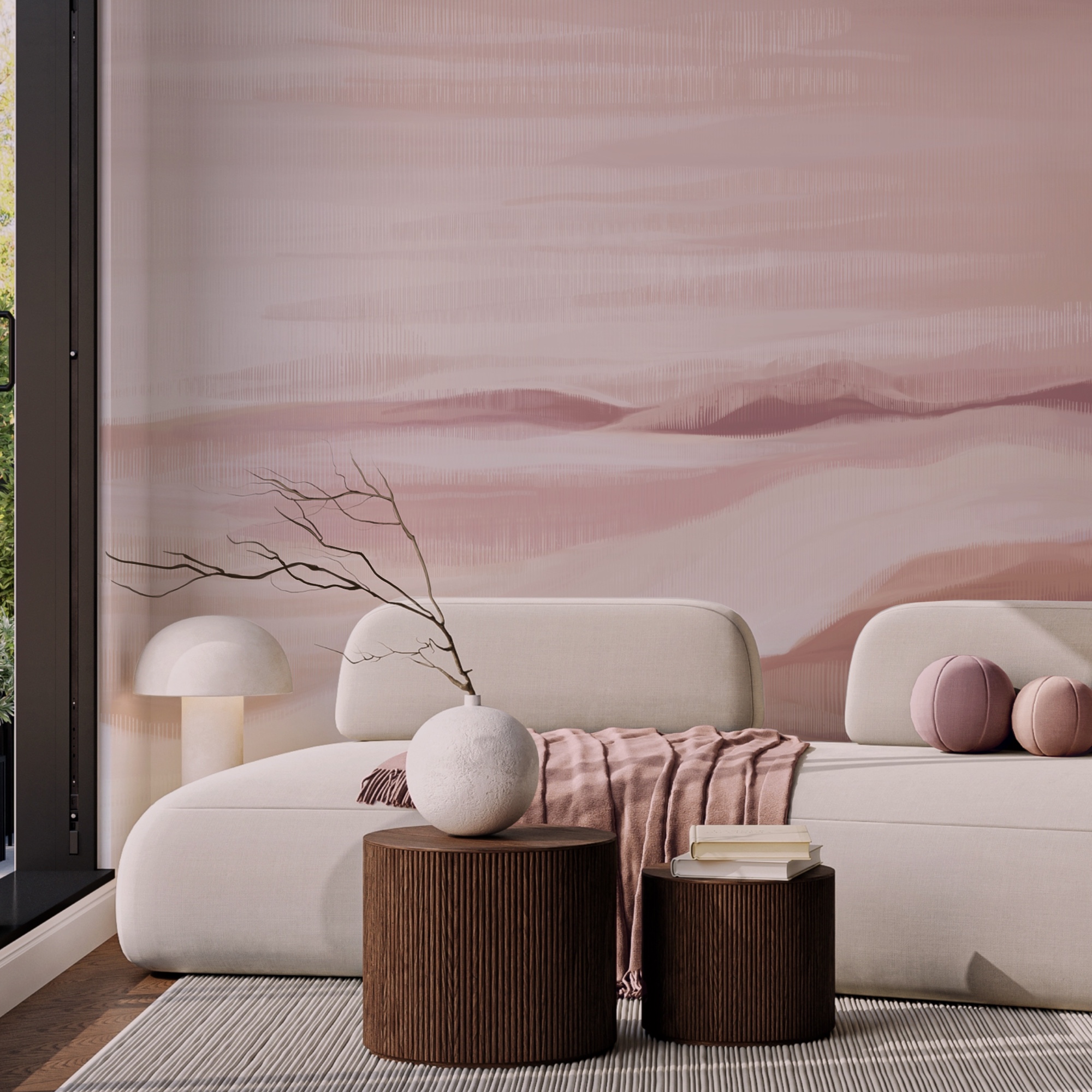 Schilderij van een woestijn