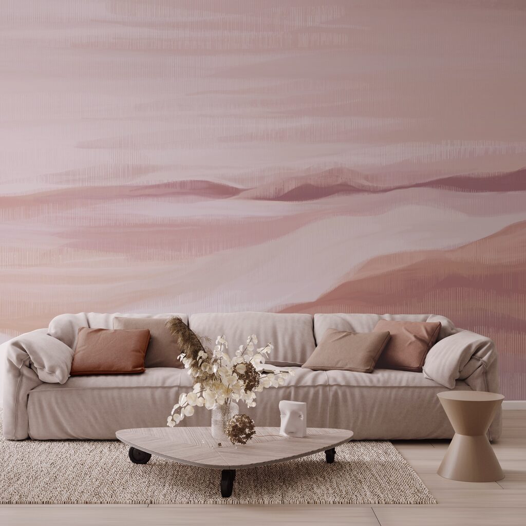 Schilderij van een woestijn