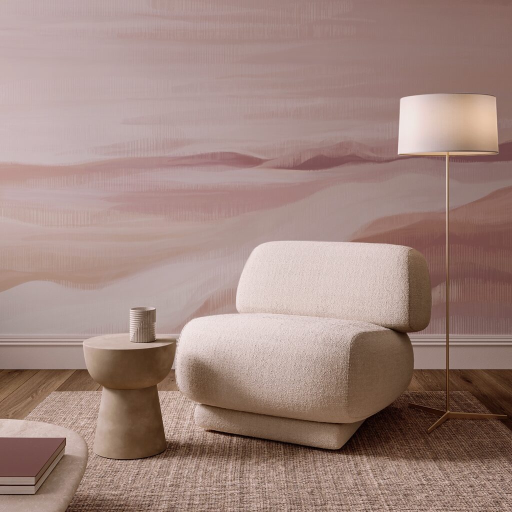 Schilderij van een woestijn