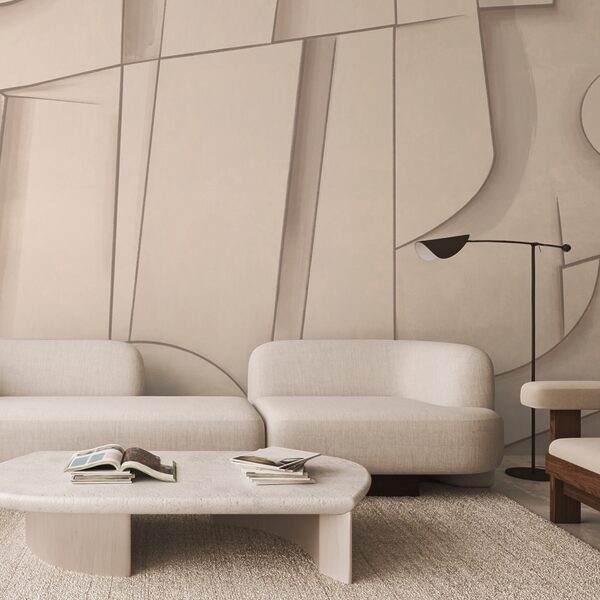 Abstracte vormen in zachte tinten Abstracte vormen in zachte tinten