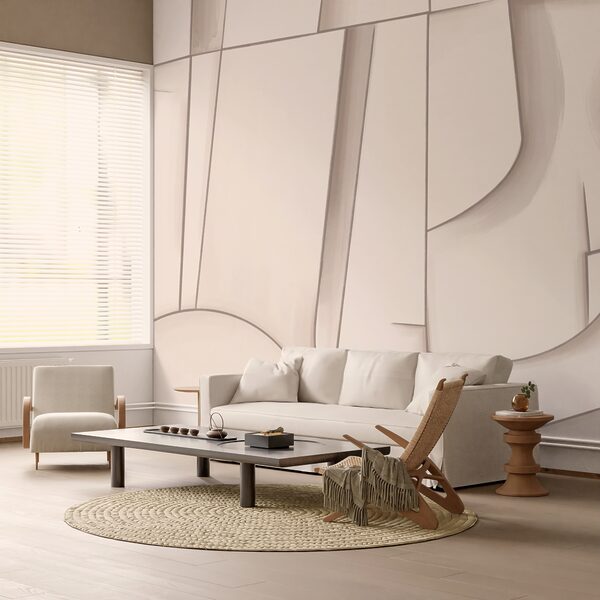 Abstracte vormen in zachte tinten Abstracte vormen in zachte tinten